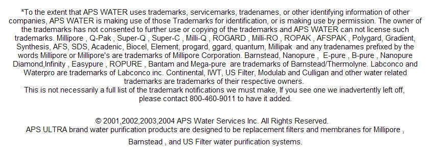 filters continental modulab ii systems | lab-water-specialists.com