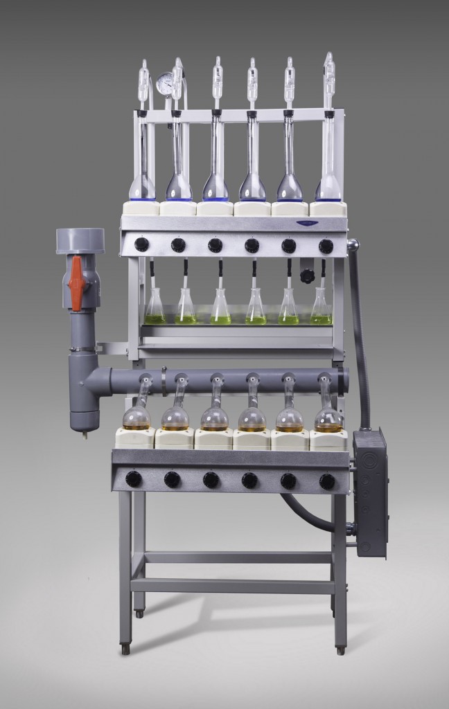 2123211 - Six-Place Open Combination Kjeldahl Digestion/Distillation Apparatus